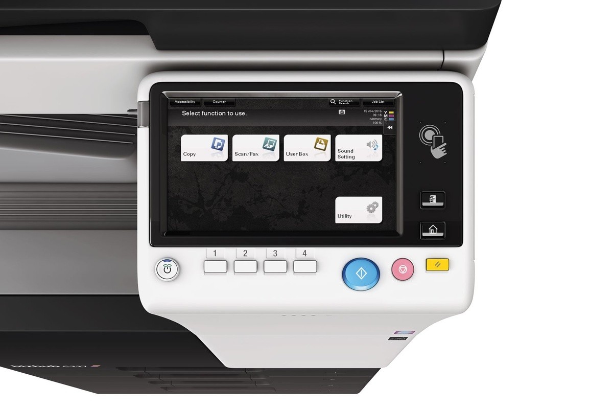 Konica Minolta bizhub 227 – widok boczny