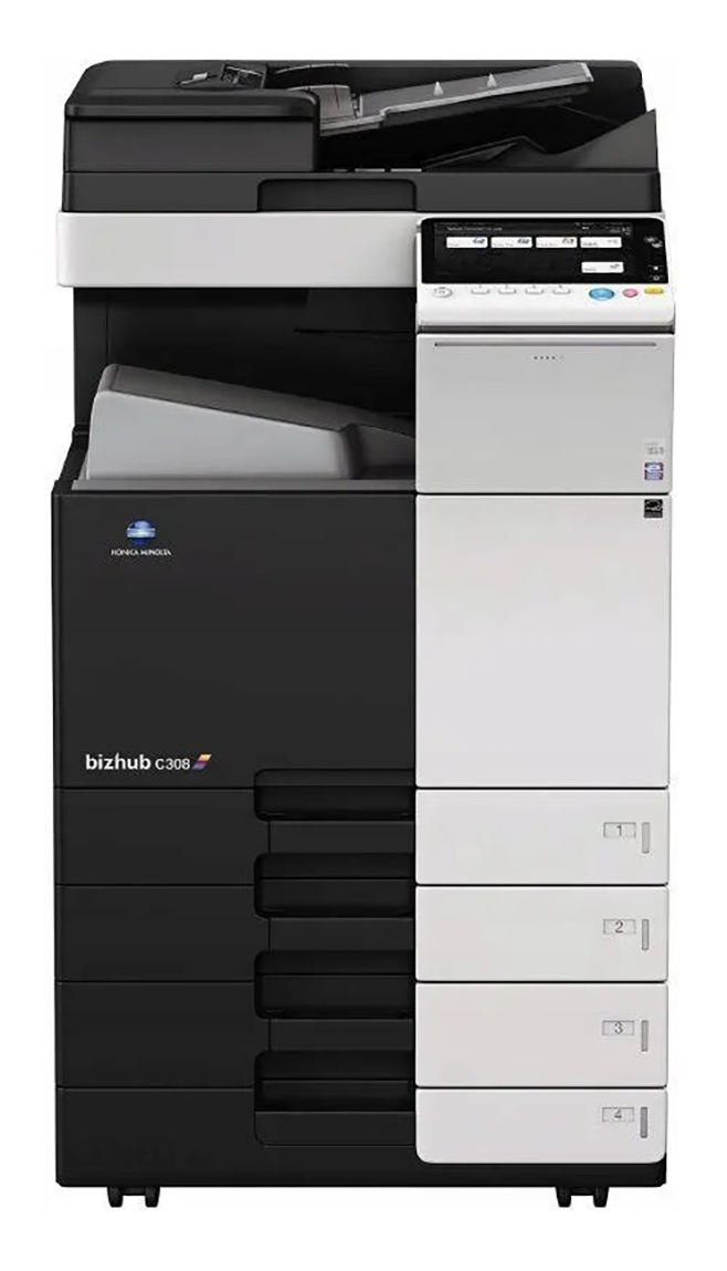 Konica Minolta bizhub C308e – widok frontowy