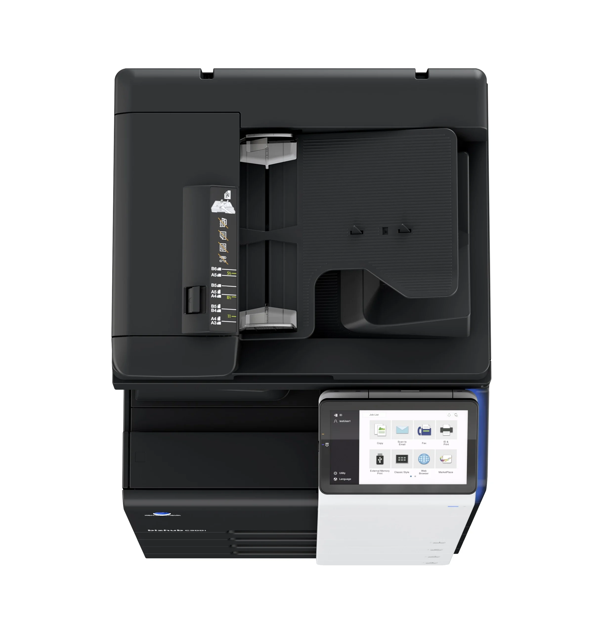 Konica Minolta bizhub C300i – widok boczny